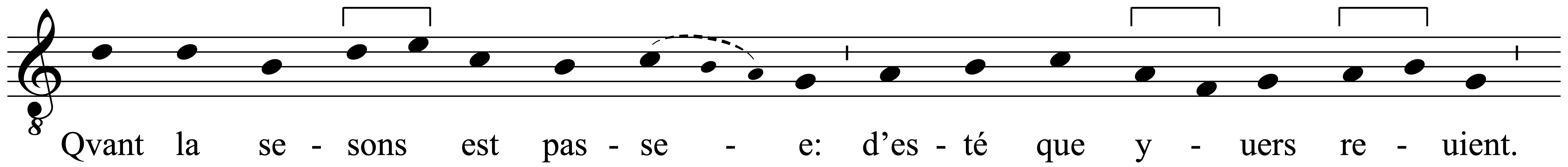 Work musical notation